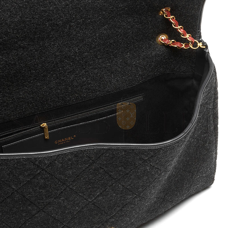 Ch**el maxi flap bag with top handle as5852 (56*33*7cm)